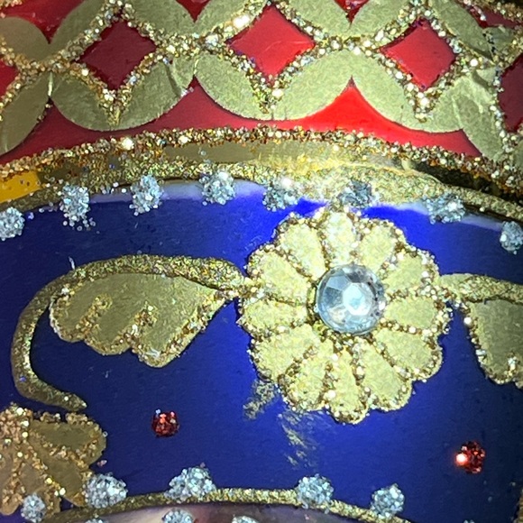 Valerie parr hill Fabergé style egg Christmas ornament - Picture 4 of 11